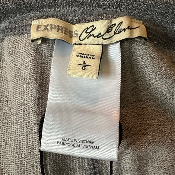 Women’s EXPRESS ONE ELEVEN Size L Gray Joggers - Picture 4 of 6